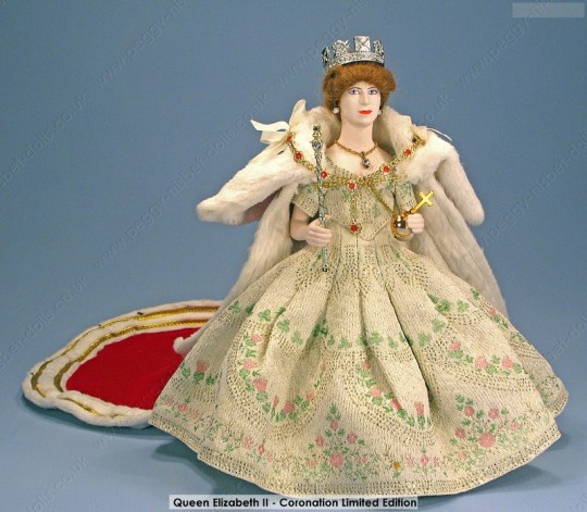 queen elizabeth porcelain doll
